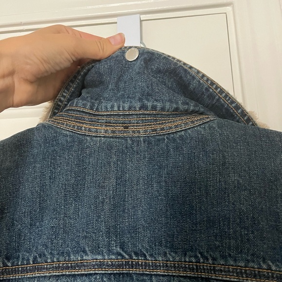 Sherpa lined jean bomber jacket - Picture 2 of 6